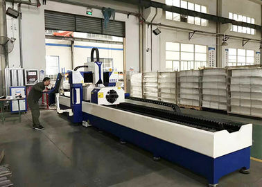 Αυτόματο CNC λέιζερ 380V/50Hz ινών μετάλλων ανοξείδωτου τεμνουσών μηχανών σωλήνων
