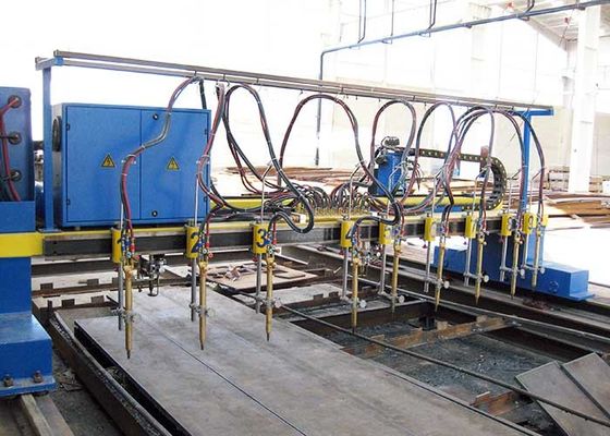 CNC5-4000X12000 τέμνουσα μηχανή φλογών λουρίδων τύπων ατσάλινων σκελετών για τη γραμμή παραγωγής ακτίνων Χ